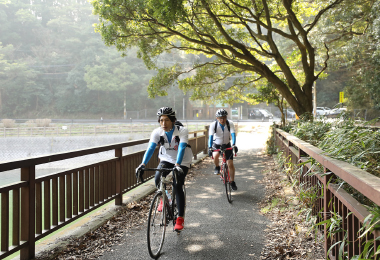 河内・道原サイクリングロード風景写真