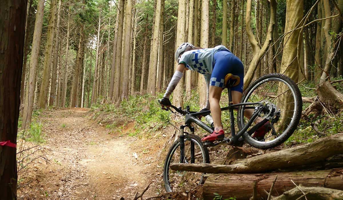 マウンテンバイク（MTB）家族　坂口姉妹