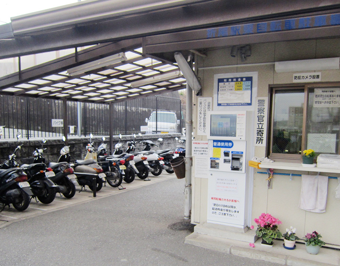 北九州市の駐輪場の写真